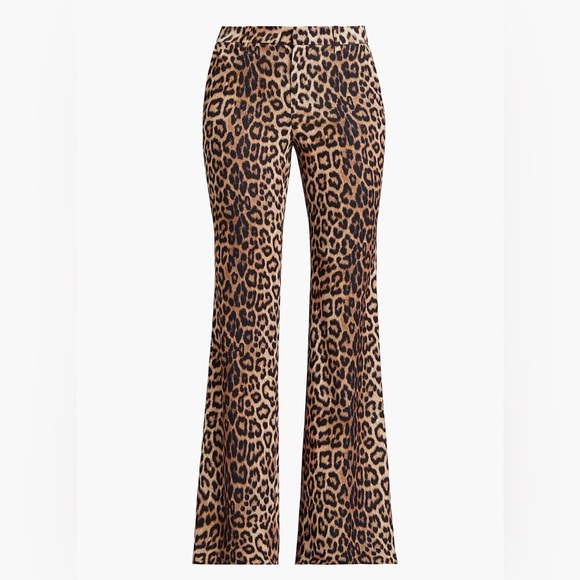 Leopard Print bootcut Women's Pants size 10 - Picture 1 of 2